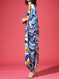Urbanista - Mazarine Zinnia Floral Kaftan Dress