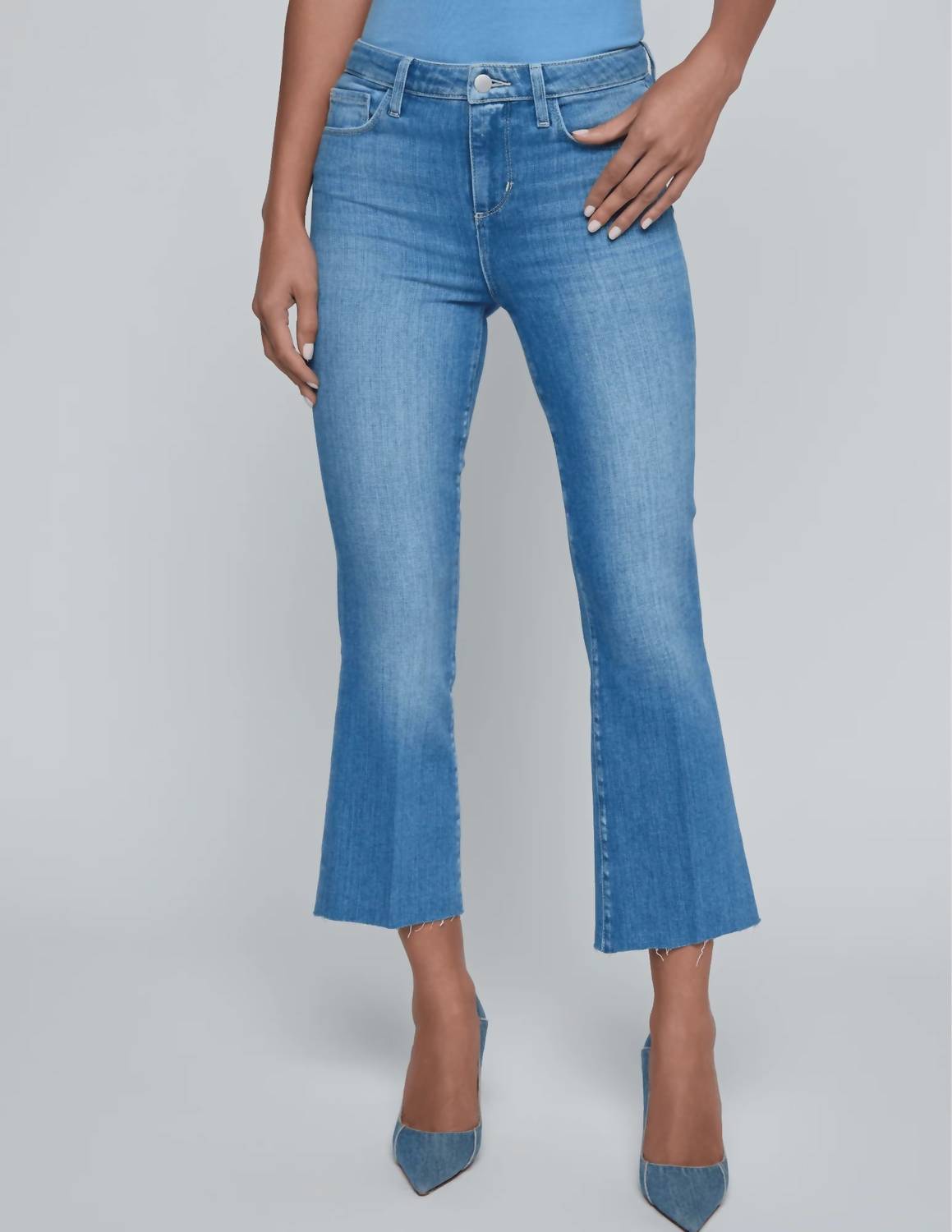 L'Agence - Kendra Crop Flare Jeans