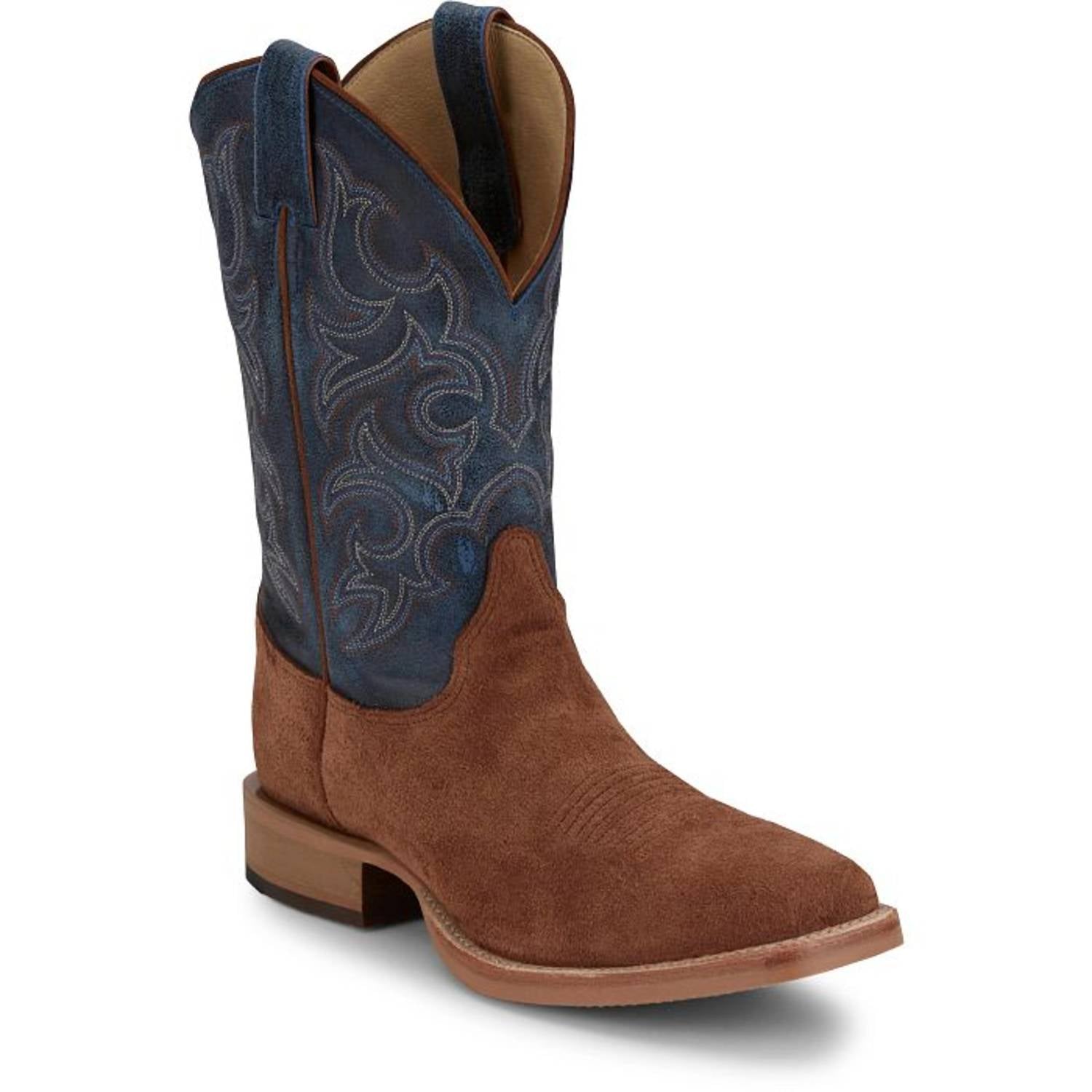 Justin - Men's Bent Rail Fergus Roughout Usa Boot