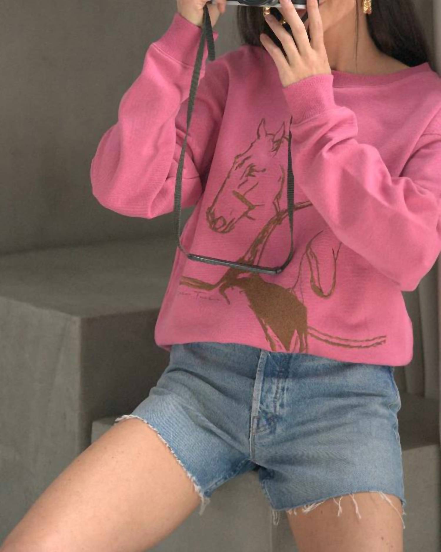 Care Tucker - 90’s Baggy Embroidered Sweatshirt