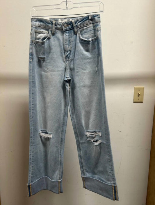 Lovervet - Women's Light Ripped Baggy Cuffed Jean