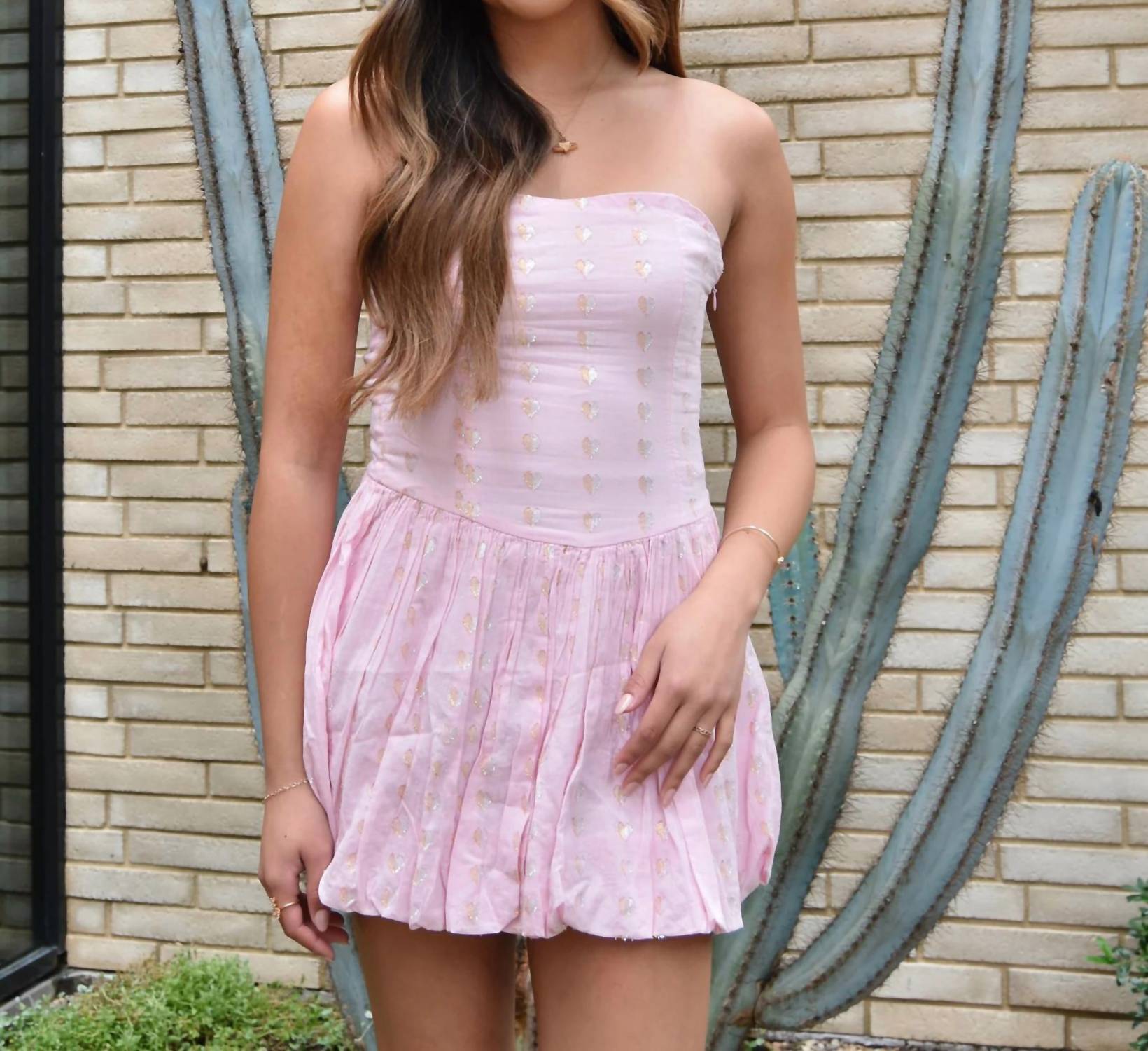 Theme - Daniela Lurex Heart Bubble Dress