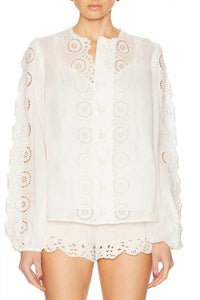 Zimmermann - Women's Lucky Embroidered Blouse