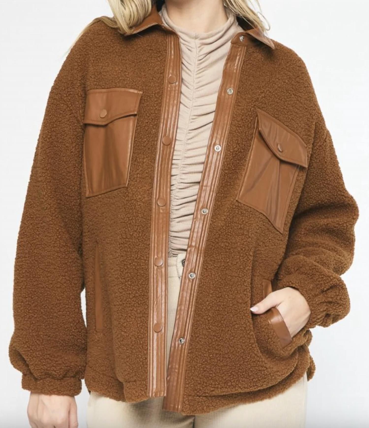 Entro - Sherpa Leather Jacket