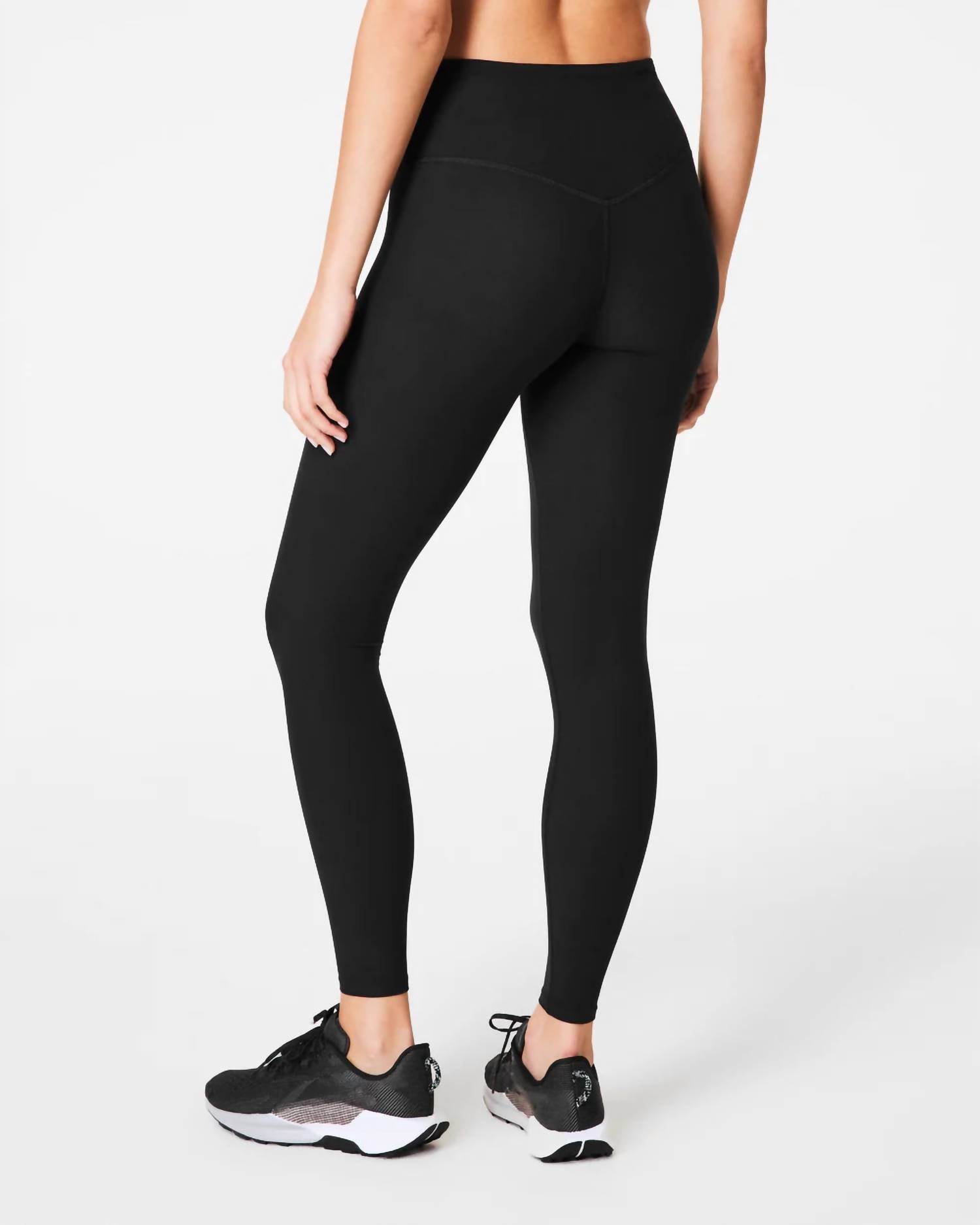 Spanx Onform Full-length Leggings in very black - women's pants - detail view