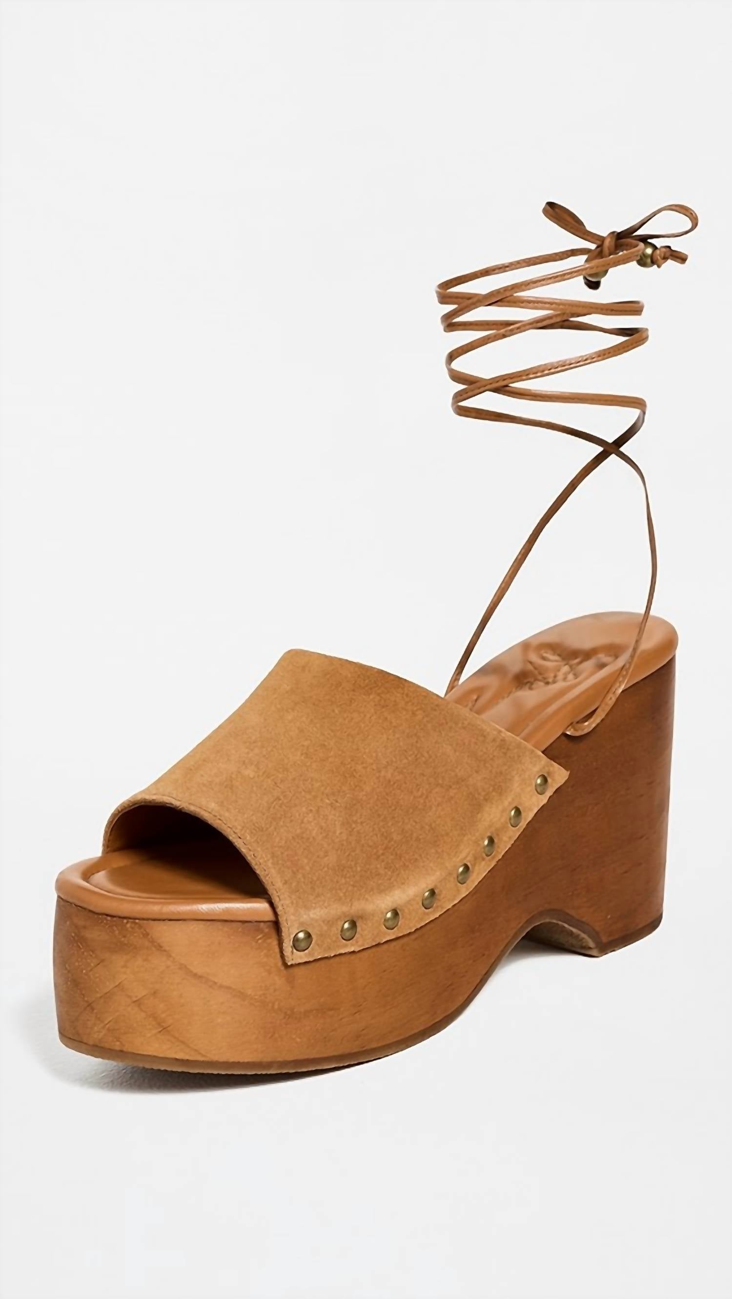 Free People Women's Front Row Wrap Clog in brown - women's sandal