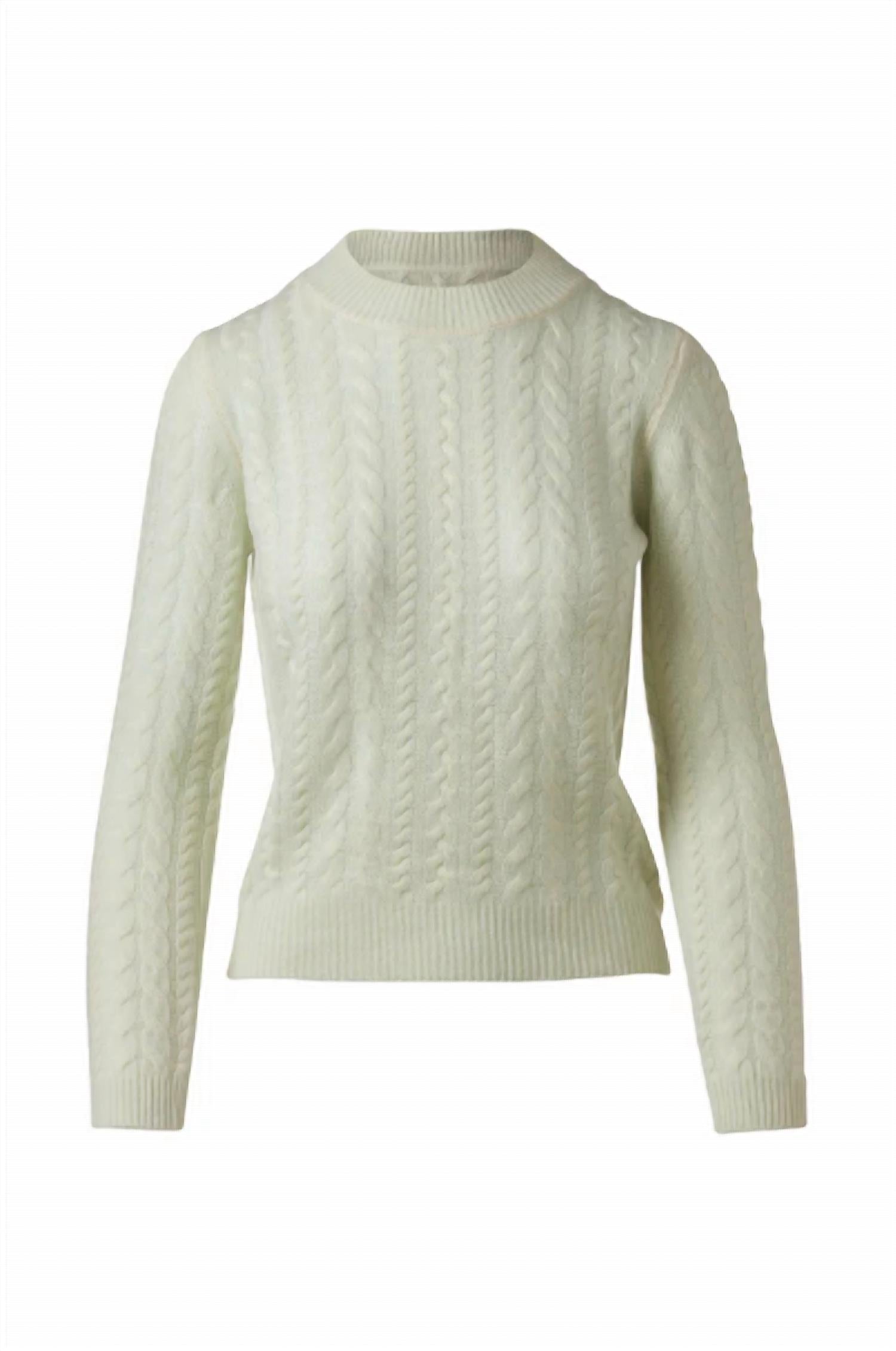 Kinross - Women's Sprayprint Cable Crew Sweater