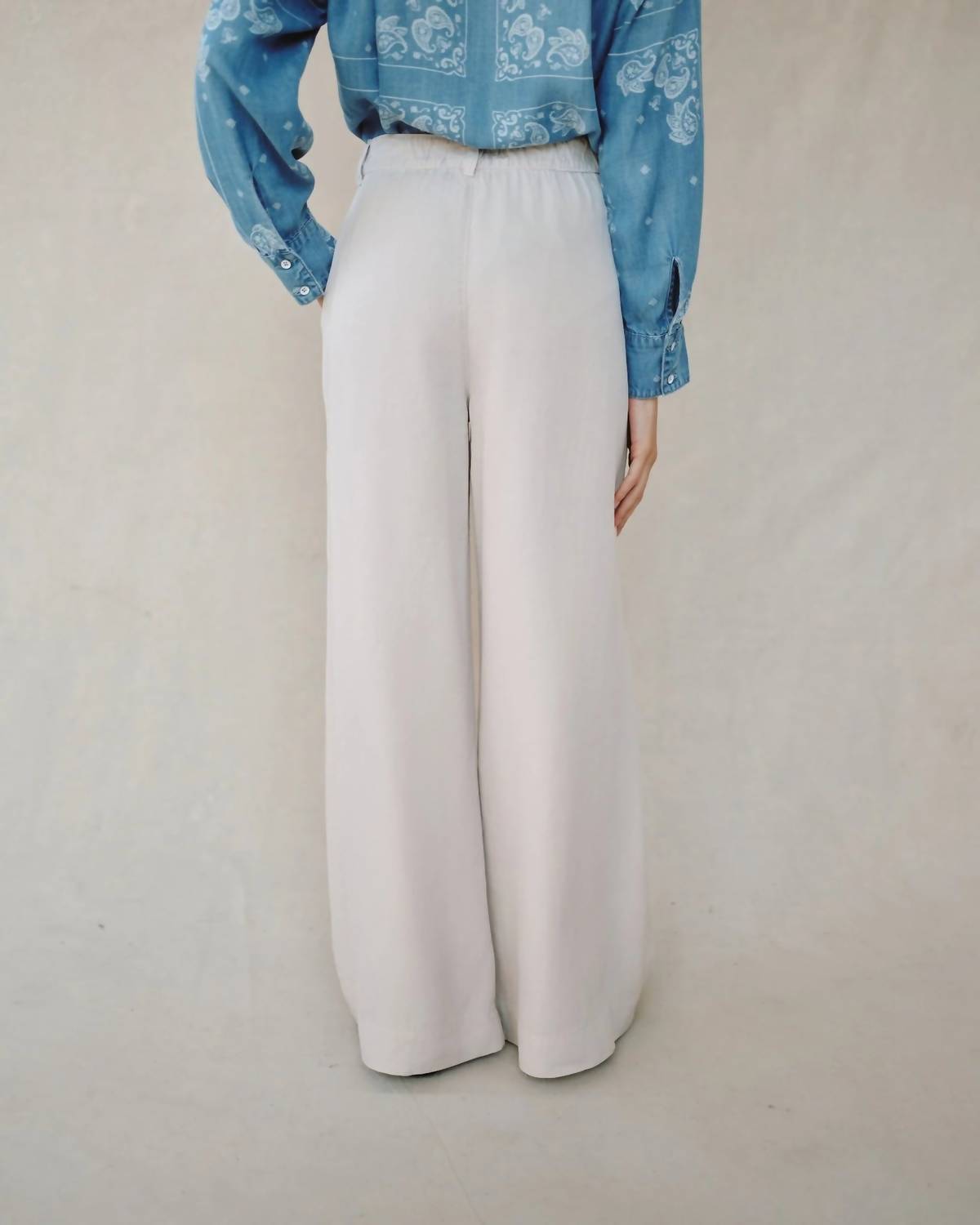 Bella Dahl - Double Pleated Wide Leg High Waist Pant