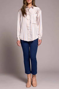 Tribal - Long Sleeve Button Up Blouse
