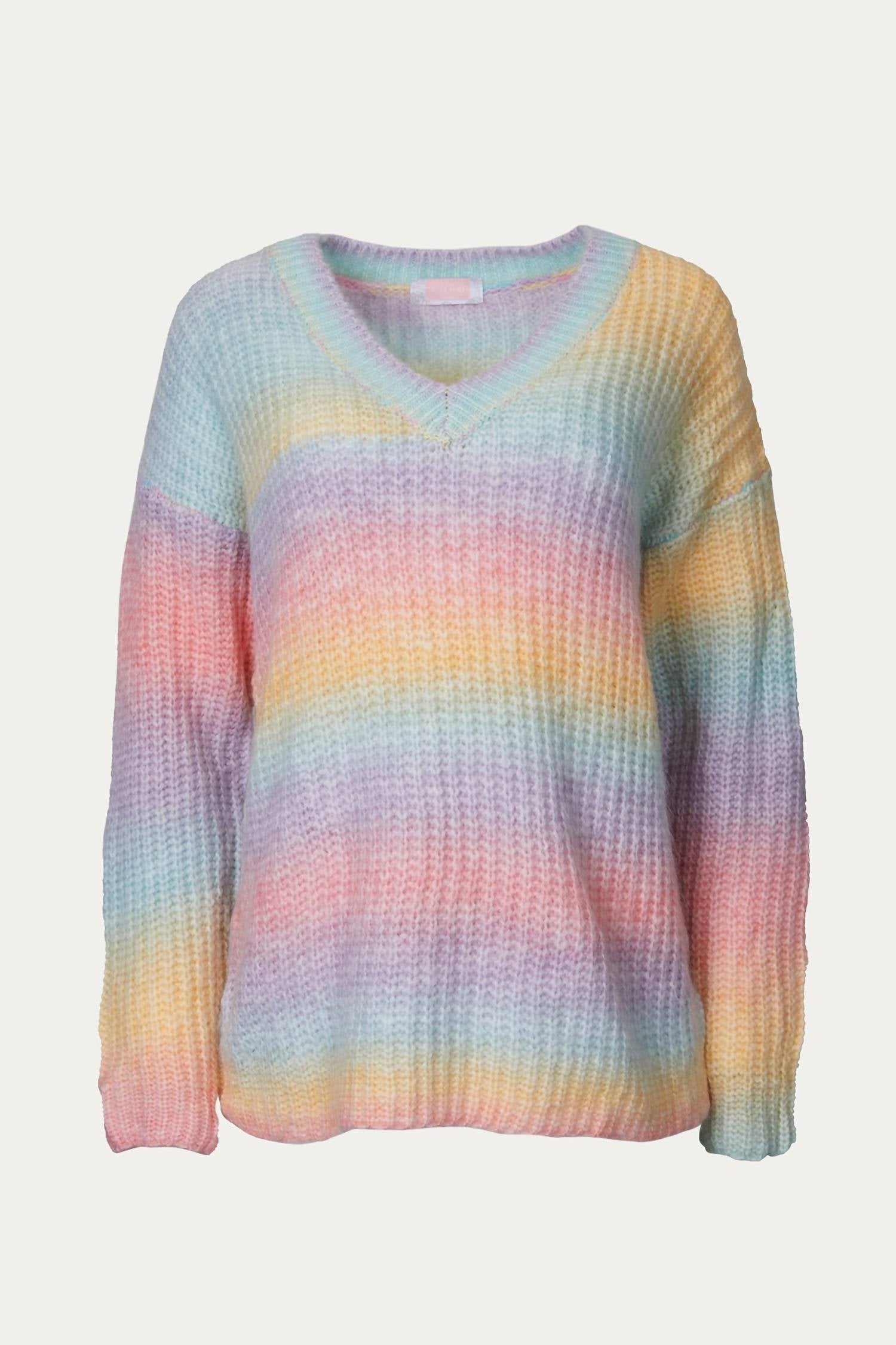 V-NECK RAINBOW SWEATER
