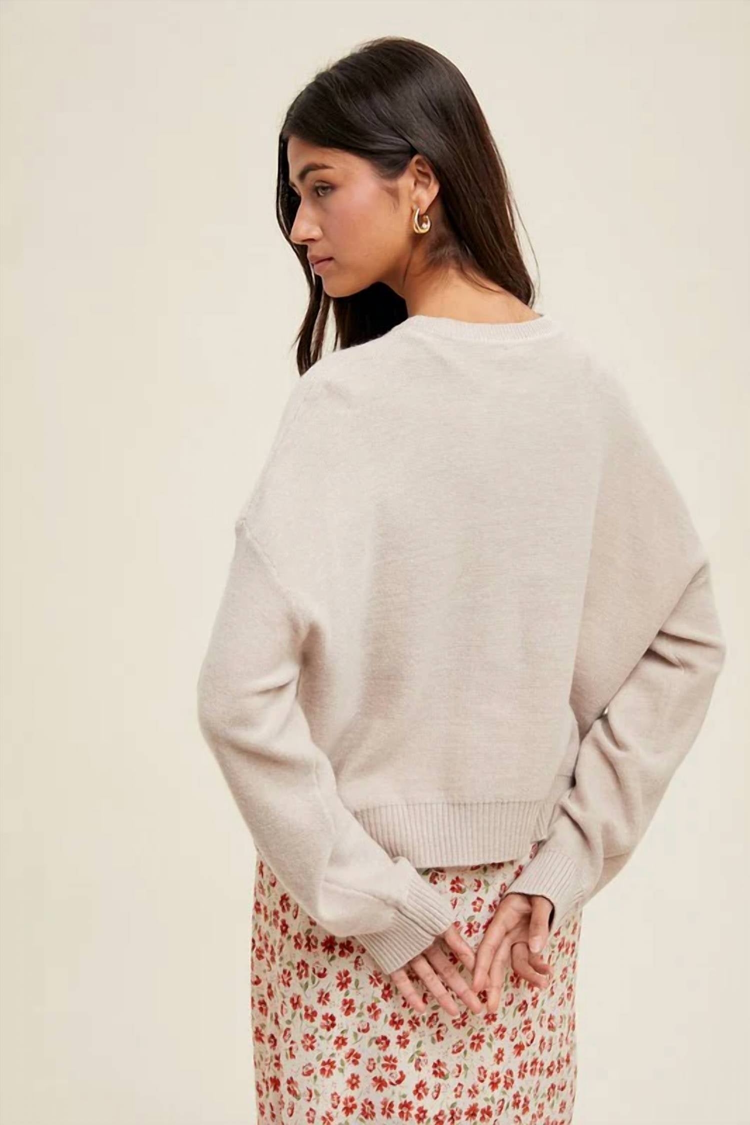 Wishlist - Henley Button-up Sweater