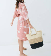 Pink Haley - Women's Sawyer Handmade Raffia Beach Tote