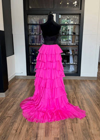 Sherri Hill - Women's Strapless Chiffon Ruffle Dress