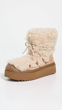 Tory Burch - Women's Mellow Shearling Lace Up Boot