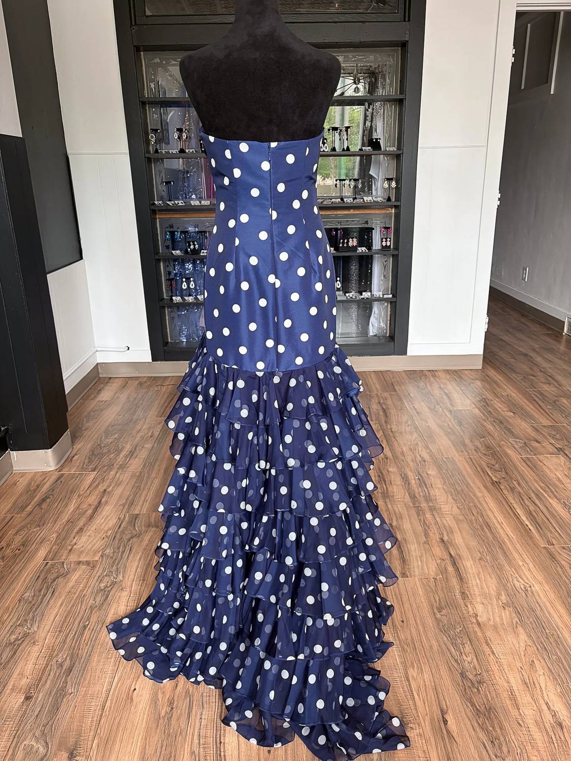 Sherri Hill - Women's Strapless Taffeta Polka Dot Dress