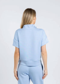 Elliott Lauren - Comfort Zone Quarter Zip Short Sleeve Sweater
