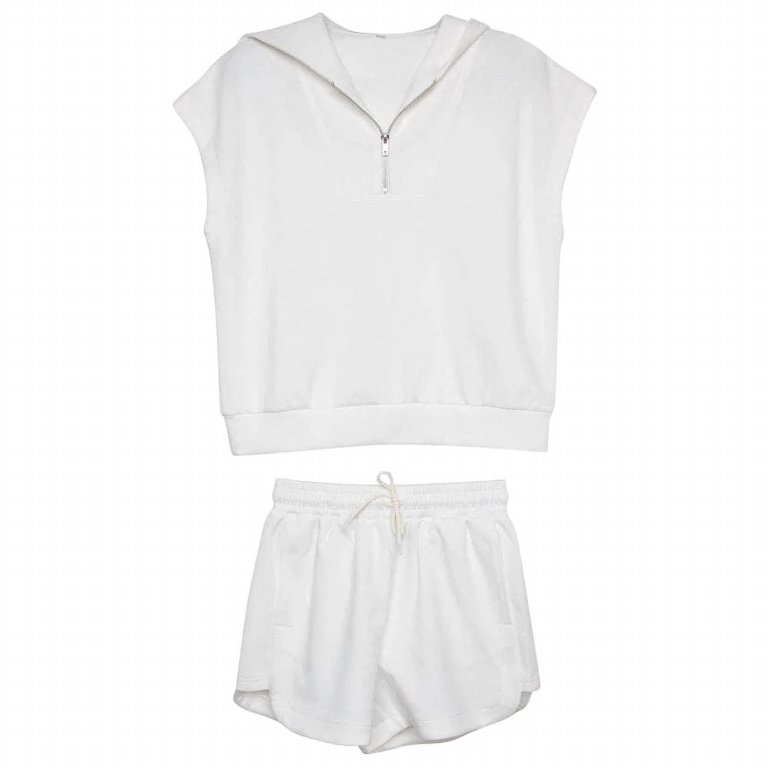 Katydid - Quarter Zip Top Scuba Short Set