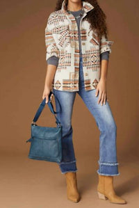 Coco + Carmen - Carrina Aztec Print Shacket With Pockets