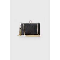 Babeyond - Women's Vintage Tassel Rhinestone Ring Clutch