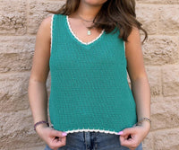 Z Supply - Yessinia Whipstitch V-neck Tank Top