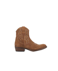 Dingo Women's Daisy Mae Western Ankle Boot in brown - women's shoe