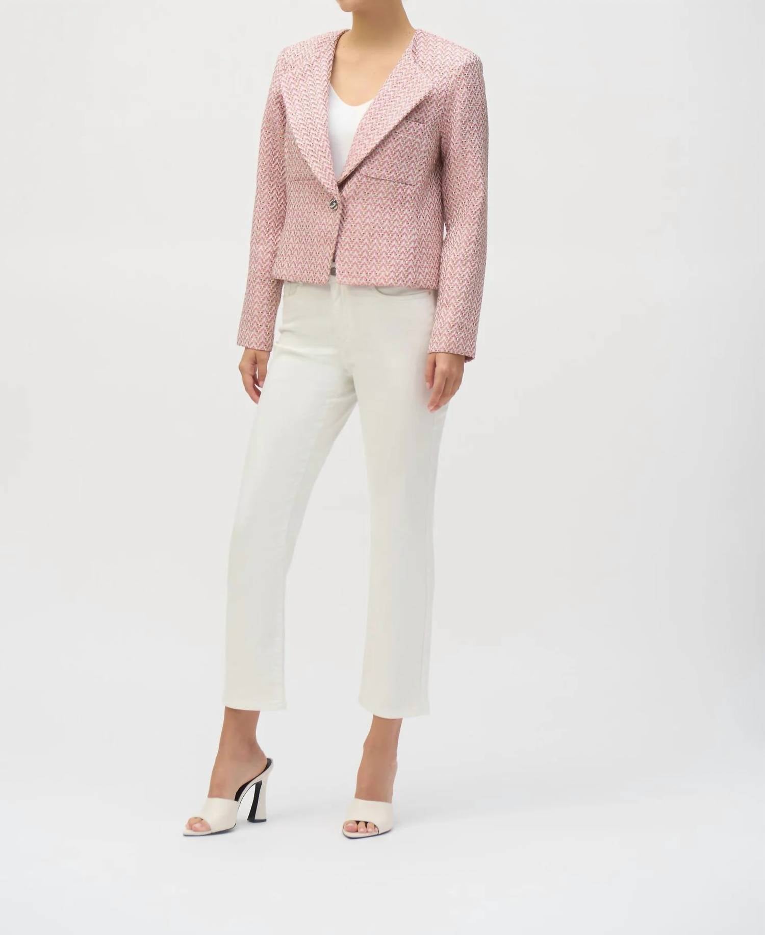 Joseph Ribkoff - Bouclé Woven Boxy Blazer