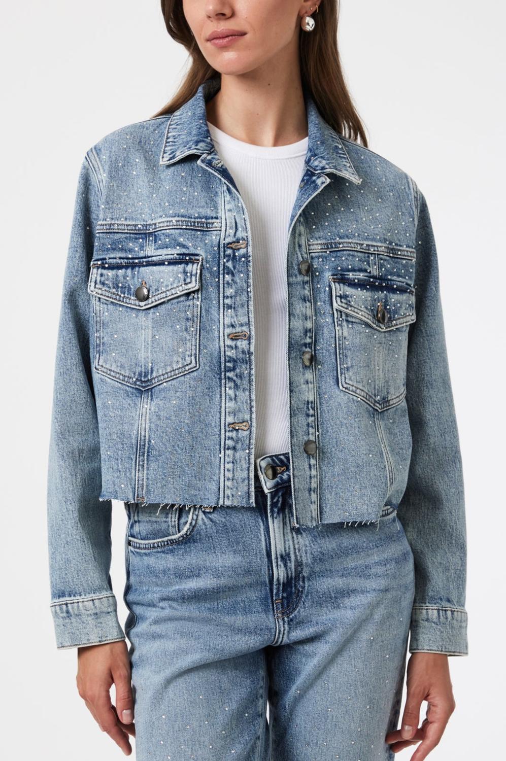 Mavi - Thalia Shiny Mid Denim Jacket