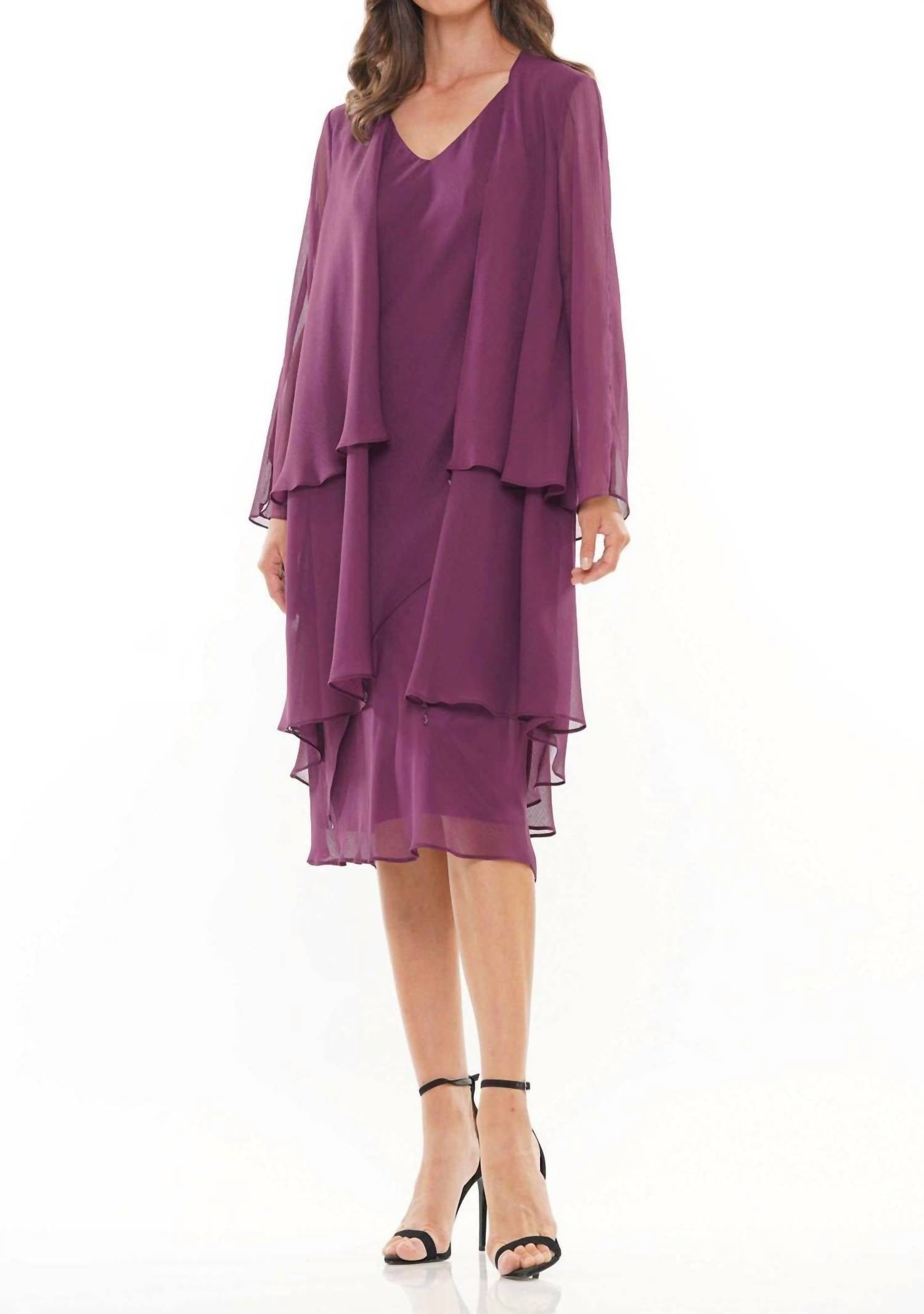 Marsoni By Colors - V-neckline Midi Dress
