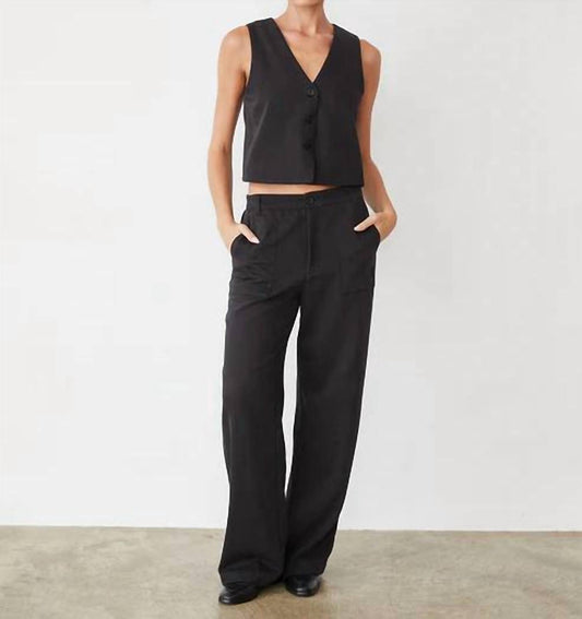 Monrow - Soft Twill Patch Pocket Pant