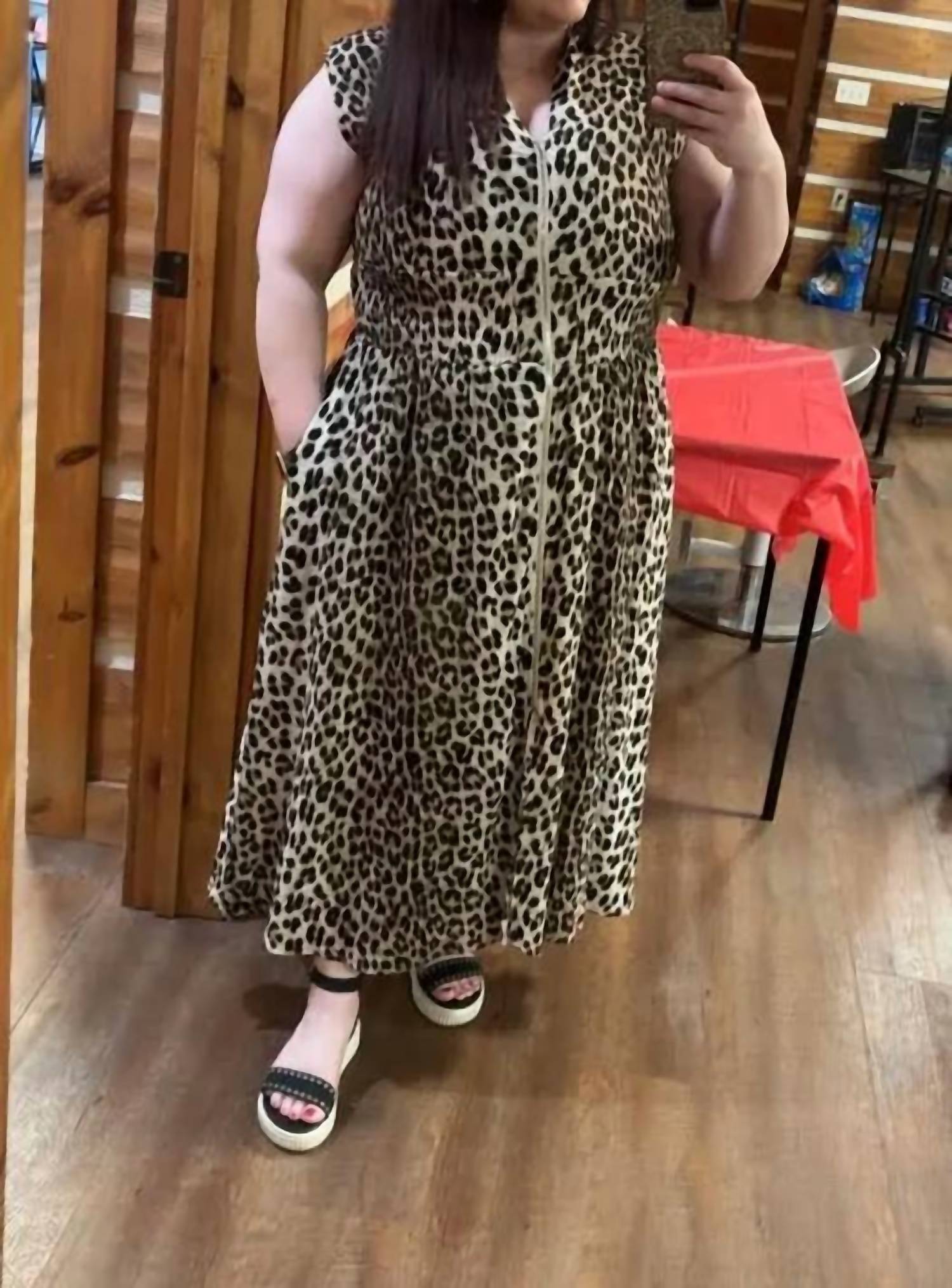 Carole Christian - Front Zip Maxi Dress