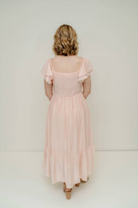 Listicle - Estee Ruffled Short Sleeve Maxi Dress