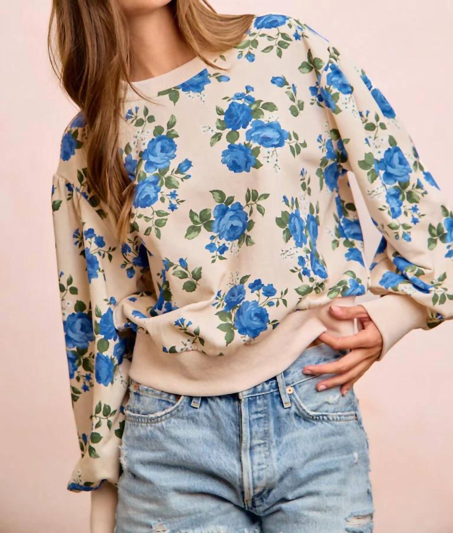 Bibi - Rose Crew Sweatshirt