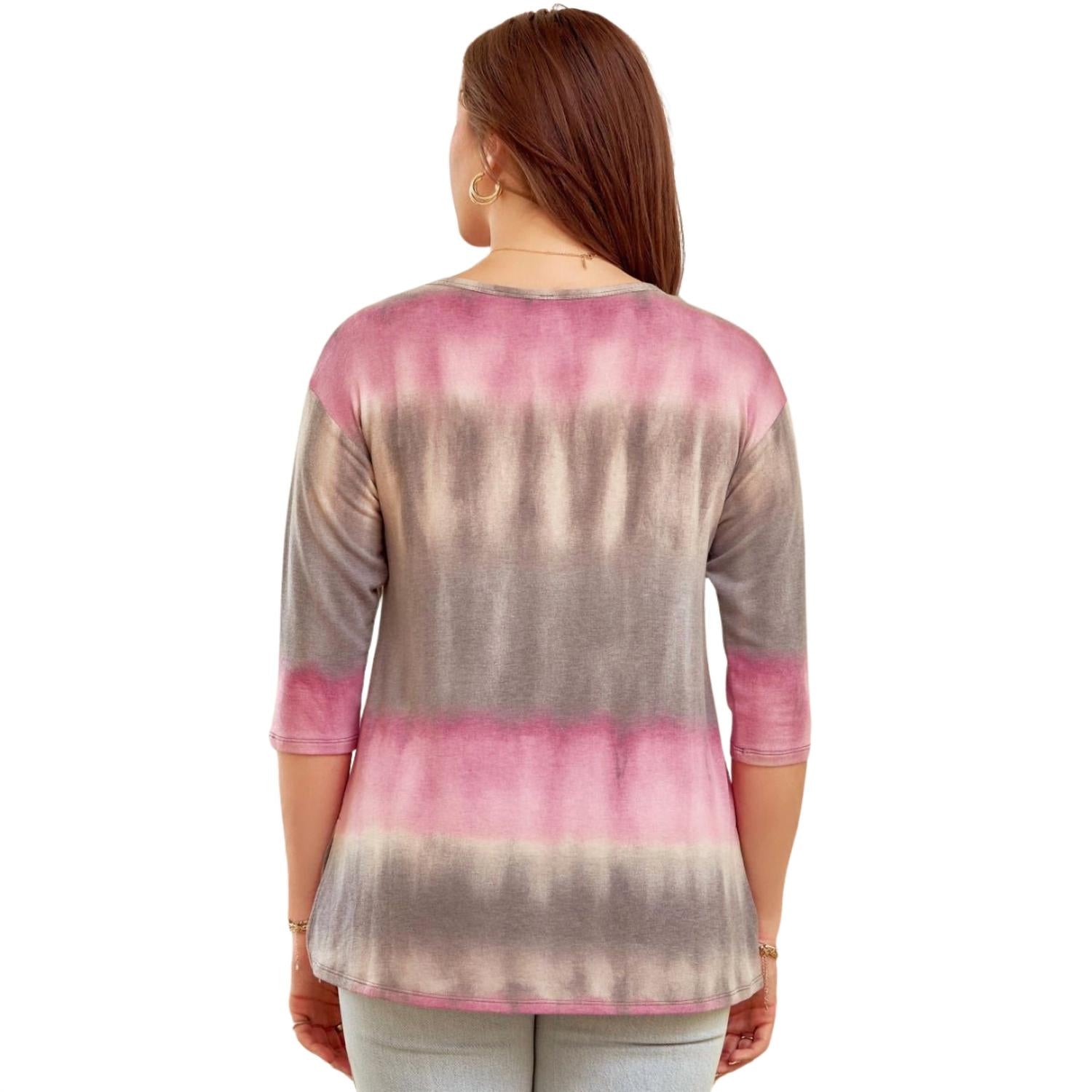 Dear Scarlett - 3/4 Sleeve Tunic Top