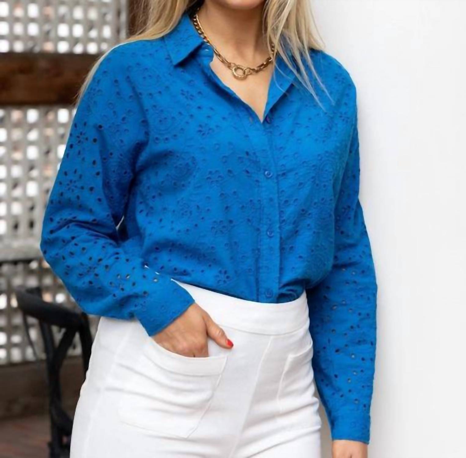 Exvoto - Daphne Eyelet Blouse