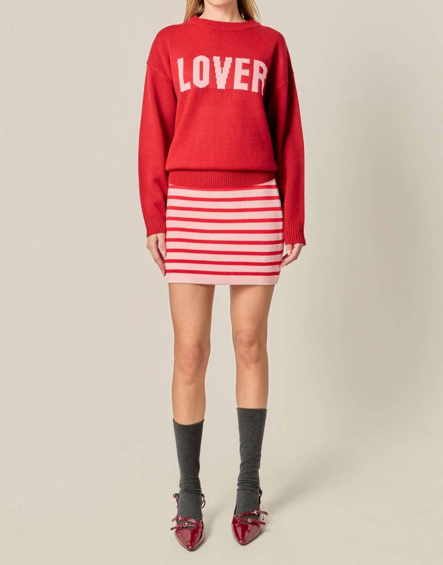 English Factory - Crewneck Statement Sweater