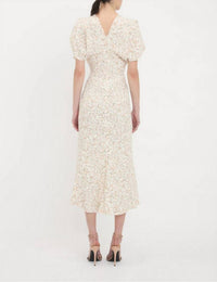 Victoria Beckham - Gathered Waist Midi Dress