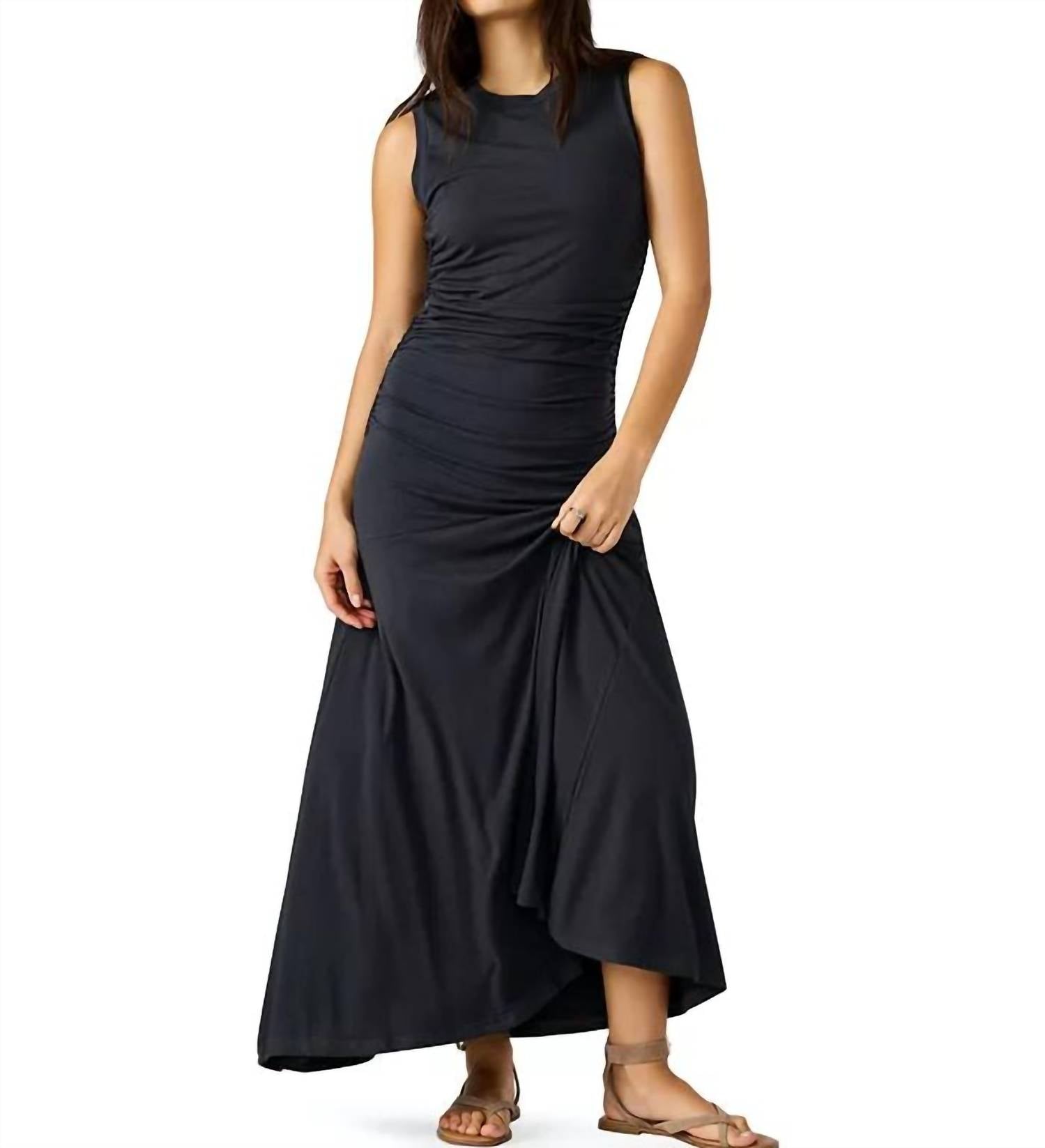 STEVE MADDEN Jace Maxi Dress in faded black - women's dress