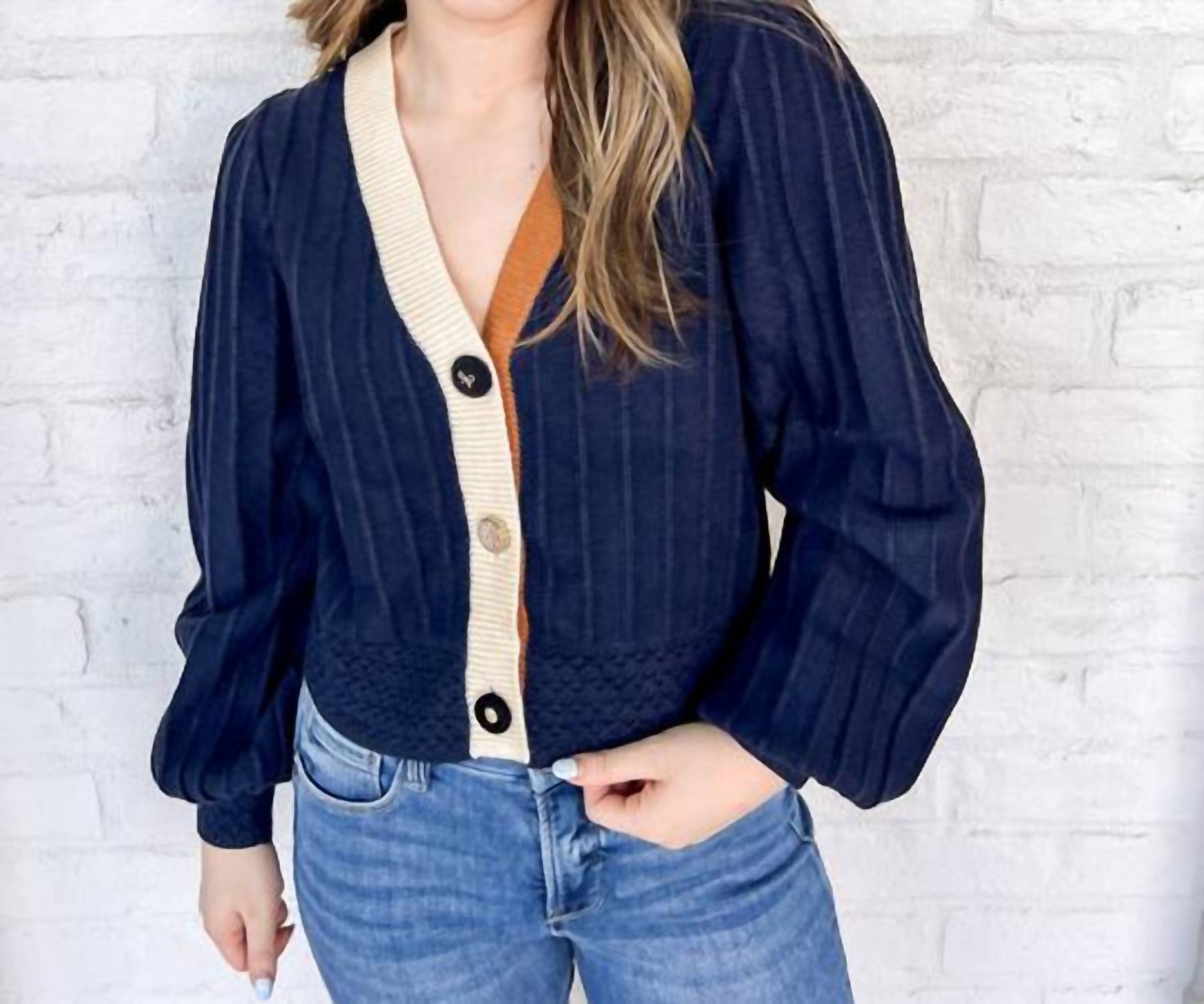 Thml - Color Block Cardigan