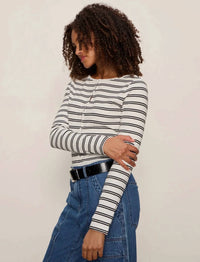 Sanctuary - Button Front Ribbed Top