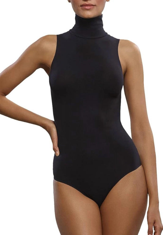 Commando - Ballet Sleeveless Turtleneck Bodysuit