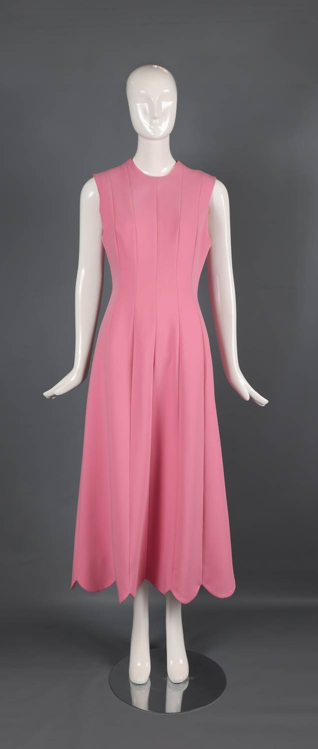 Lela Rose - Scallop Hem Midi Dress