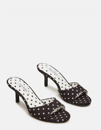 STEVE MADDEN Women's Kendrix Mule Heel in black white - women's shoe - alternate view