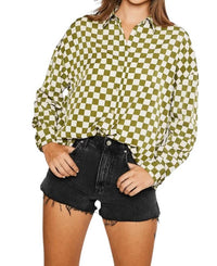 Pretty Garbage - Fiorella Checkered Blouse