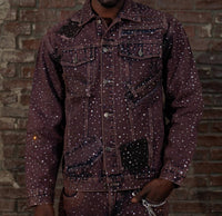 Knotwtr - Unisex Rhinestone Denim Jacket