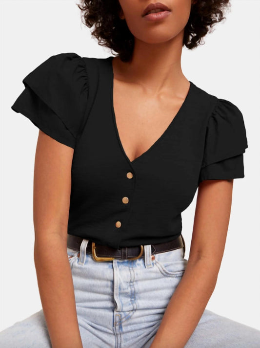 Nation Ltd - Maria Femme Snap Tee