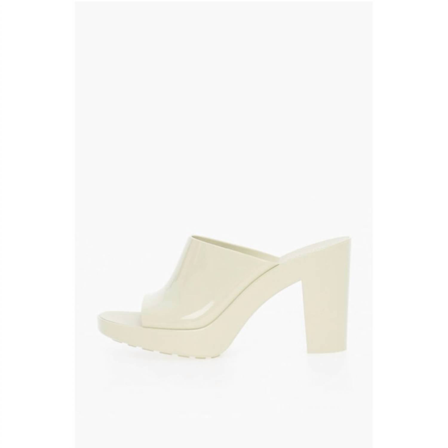 Bottega Veneta - Women's Rubber Gleam Heeled Sandals