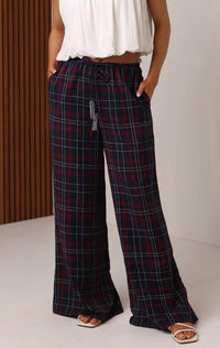 Shore - Beaded Beach Flannel Pants