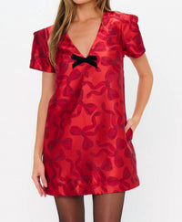 Show Me Your Mumu Jeanette Bow Dress in bow what fun - women's dress - detail view