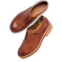 KORK-EASE Women's Cloetta Monk Strap Loafer in tan - women's flats - view 6