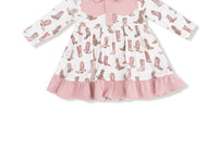 Angel Dear - Girls Long Sleeve Bodysuit Dress